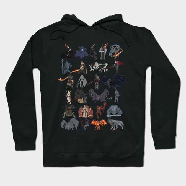 Dark Souls 3 - All bosses (complete edition) Hoodie by DigitalCleo